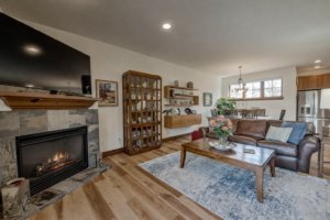 fireplace in living room